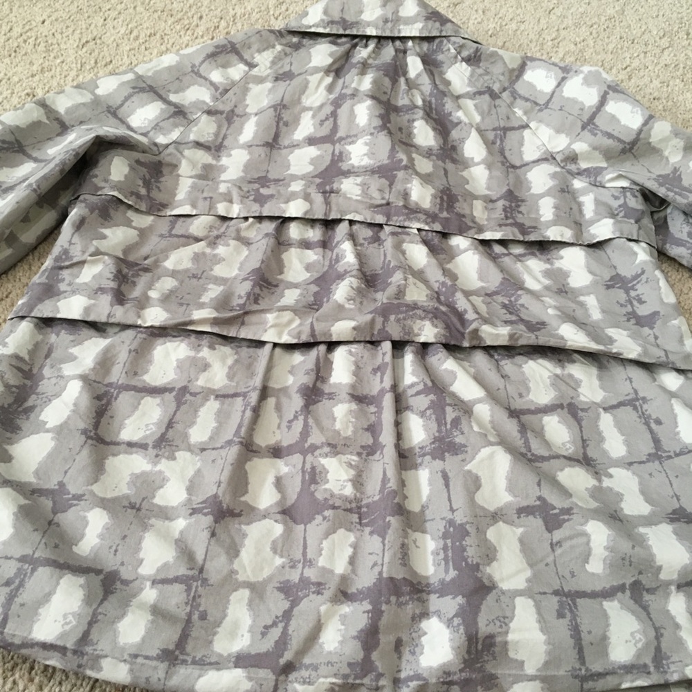 Banana Republic M Multi Square Pattern Outdoor Wi… - image 8